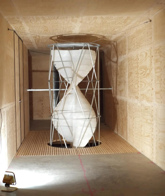 Wind tunnel test at University of Adelaide.